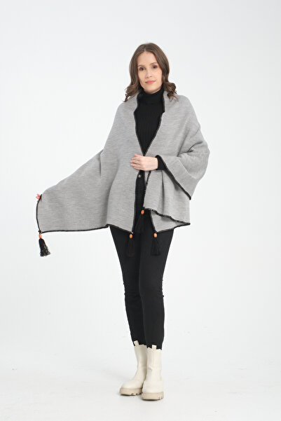 VEGA MODA Елегантний плечовий шарф з рівним швом і бахромою, елегантна і зручна модель палантину, жіночий плечовий шарф