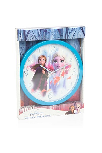 Disney Wall clock, - Frozen, blue frame, multicolor design, diameter 24 cm