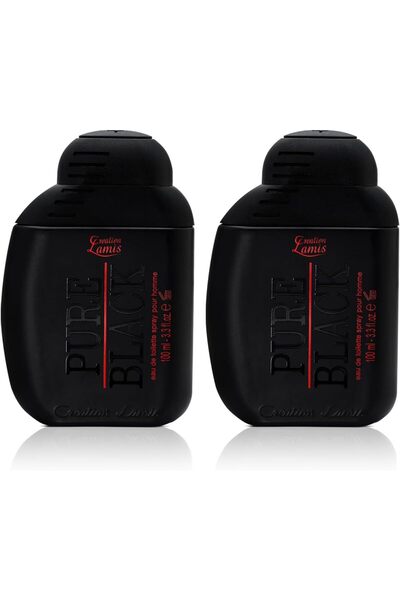 Creation Lamis - Pure Black (Pack of 2) | Fougere, Fruity & Woody Long Lasting Fragrance | Perfume f