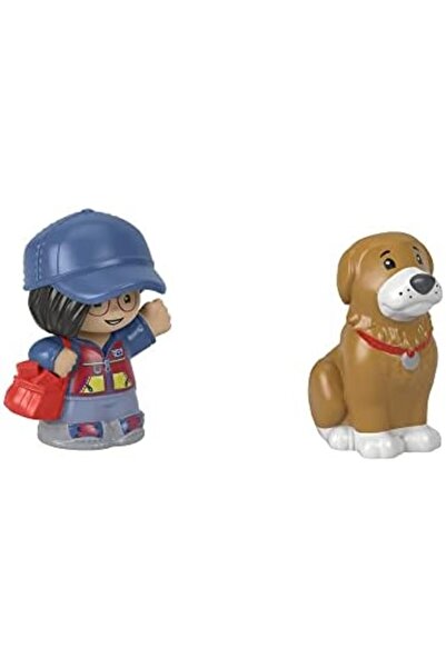 mattel Toy Figure Pack - Story Starter Figure Set - Mailperson & Brown Dog Figures