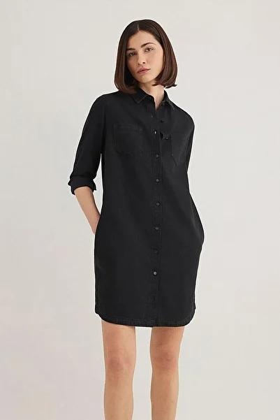 Mavi Liz Casual Gray Jean Dress 130656-34926