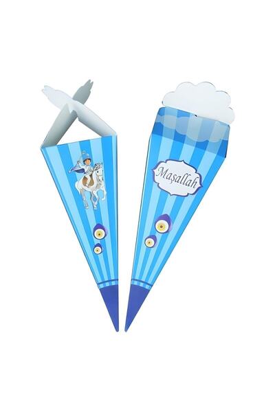 Bp Bizden Pastacılık Sünnet Şekerliği Lokumluk Külah 50 Adet 4x11 Cm