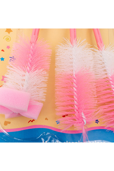 Z-Tools Set 4 brushes for cleaning bottles and nipples, pink / ZTS 9099 ZTS9099