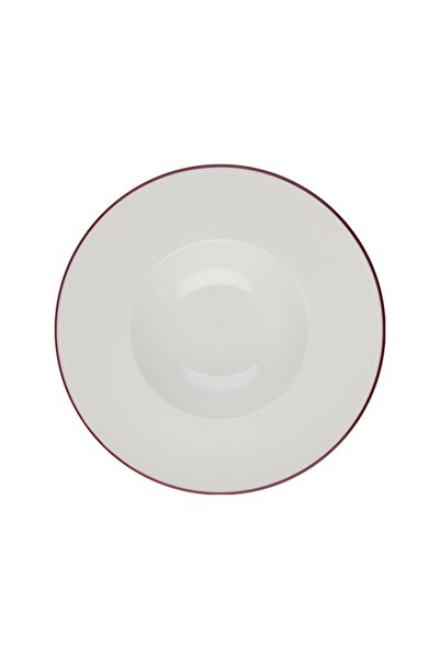 İD FİNE Id Fine Modest Maroon Miro Pit Plate 29 cm Set of 6
