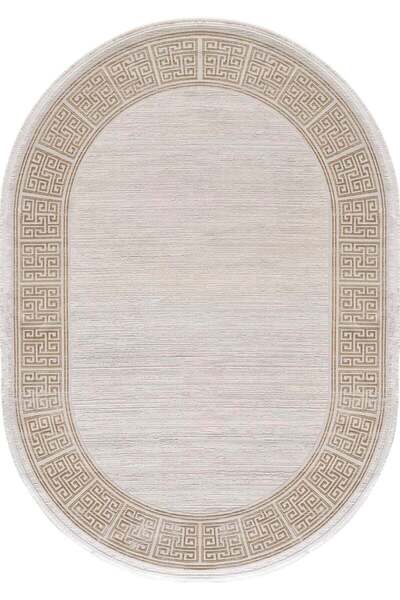 Empera Soho House - Harvest Krem Klasik Oval Çerçeveli Salon Halısı