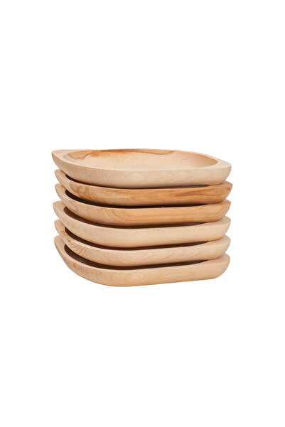Z-Tools Set 6 plates made of beech wood, oval shape, small, 23x20 cm EXT6181