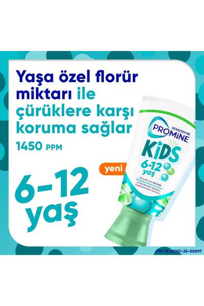 Sensodyne Promine 6 +Yaş Çocuk Diş Macunu 50ml - Bubble Gum Aromalı