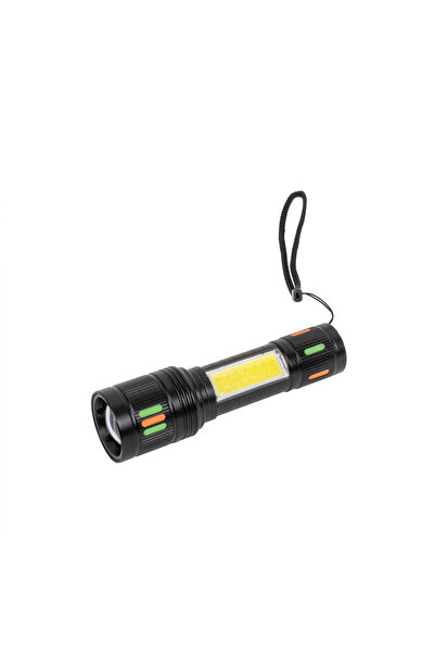 Z-Tools Lanternă de mână LED, 4 moduri de intensitate a luminii, USB, ZTS8995