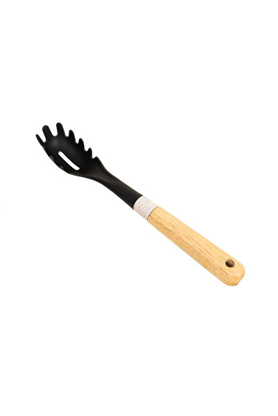 Z-Tools Lingură de salată, plastic, mâner maro, model CY-12-1, lungime 33cm Z...