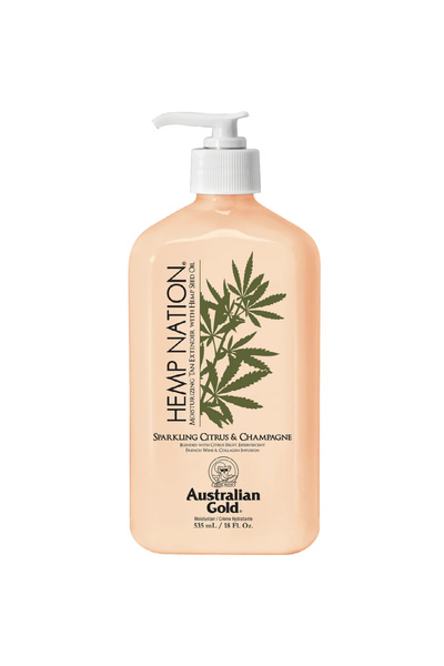 Australian Gold Lotiune pentru prelungirea bronzului Hemp Nation Sparkling cu...