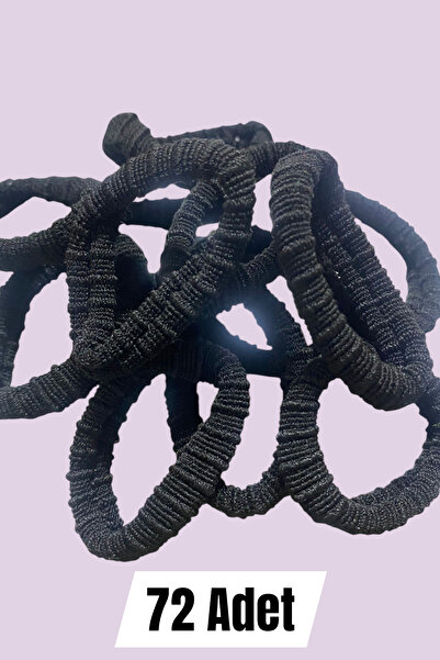 Hitit Socks Economic Pack of 72 Colorful Elastic Hair Clips for Daily Use