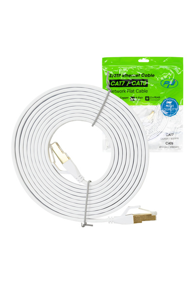 PNI Flat network cable S/STP CAT8 U8030W, 2 x RJ45, 3m