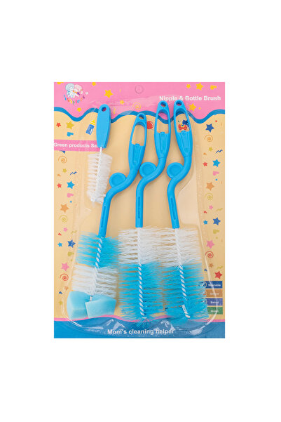 Z-Tools Set 4 perii pentru curățarea biberoanelor și tetinelor, albastre / ZT...