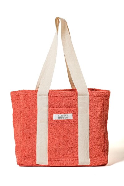 NIATEKS HOUSE Havlu Çocuk Boy Havlu Plaj & Havuz Çantası - Fermuarlı