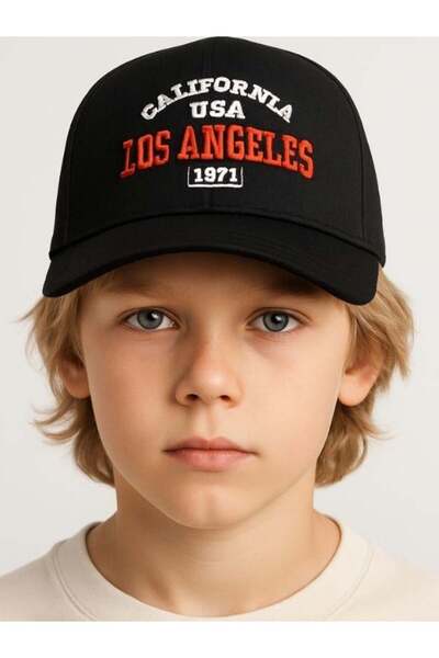 Zekids Boy's Los Angeles Written Cap Hat for Ages 4-8