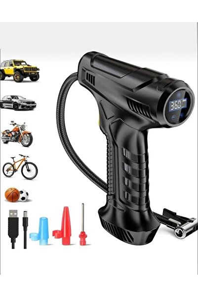 Tastech Dijital LCD Ekranlı 3600mAh 150 psi Hava Kompresörü Powerbank Özellik...