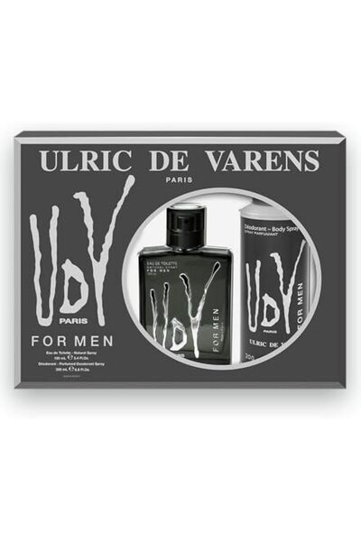 Ulric De Varens Men's Perfume Set: Eau de Toilette 100ml with Deodorant 200ml