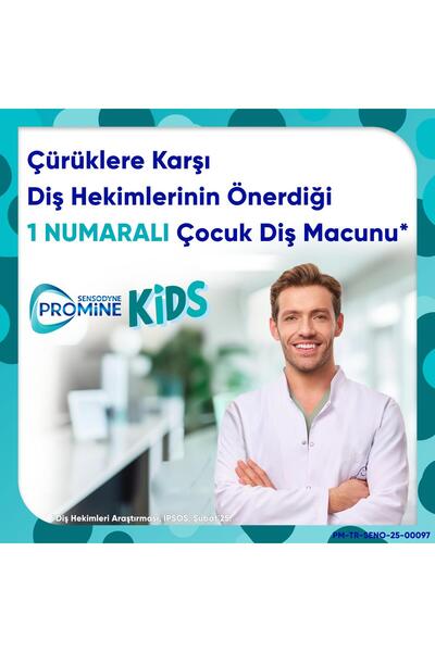 Sensodyne Promine 6 +Yaş Çocuk Diş Macunu 50ml - Bubble Gum Aromalı
