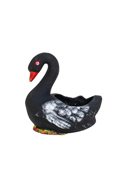 Z-Tools Ghiveci ceramic, model Black Swan, lungime 21 cm EXT7065_1