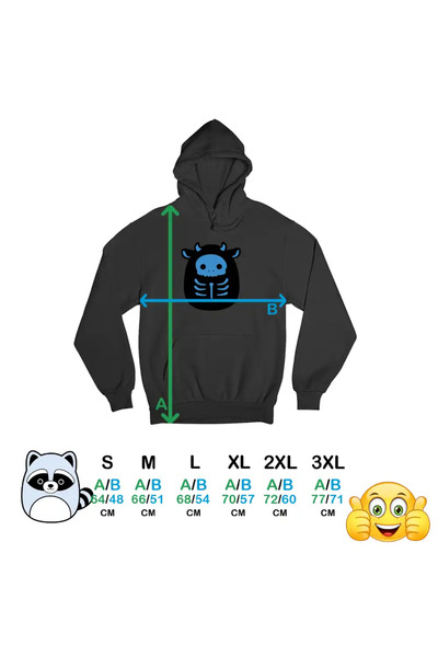 OEM Women's Hoodie Squishmallows Skeleton Halloween