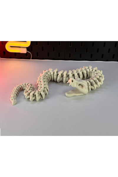 Yeşil Stüdyo Hareketli Yılan İskelet - Anahtarlık