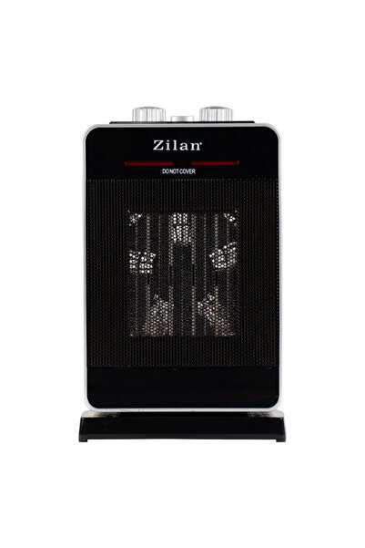 Zilan Ceramic Heater, 2000W Power, 2 Adjustable Levels, Thermostat, Oscillation Function, Safety Mechanism