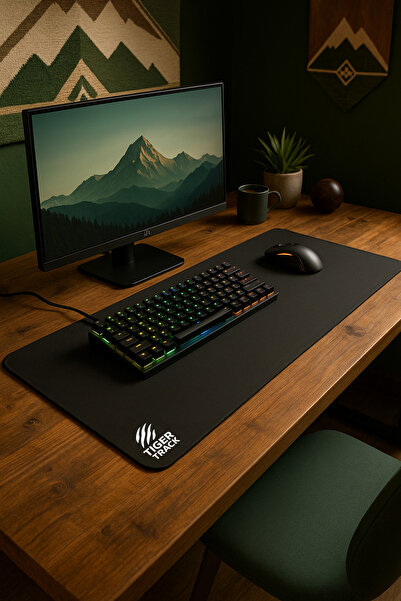 TIGER TRACK Gaming Mouse Pad 90x40 cm – Pürüzsüz Yüzey, Profesyonel Oyun Dene...