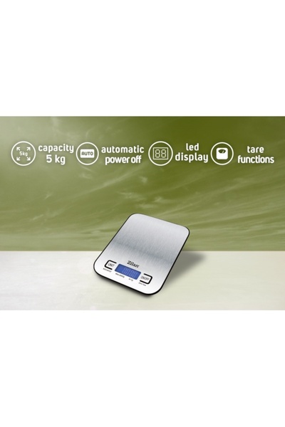 Zilan Cântar de bucătărie digital, oțel inoxidabil, ecran LED, maxim 5 kg, oprire automată / ZLN 2984