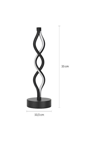 OEM Decorative LED Spiral Lamp, 35x10.5 cm, 3 Light Modes, Modern Design