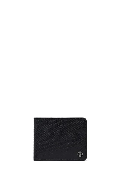 Derimod Men's Black Leather Wallet 000A2D303140