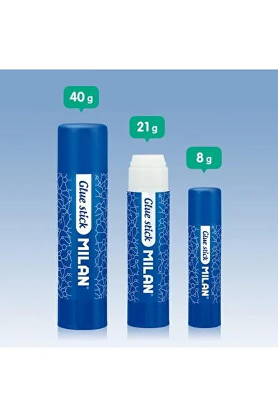 Milan Solid Glue Stick, Color White, Material Solid Glue, Size 40 g