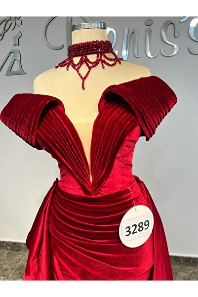 NİŞAN RÜYASI KIRMIZI KADİFE KINALIK