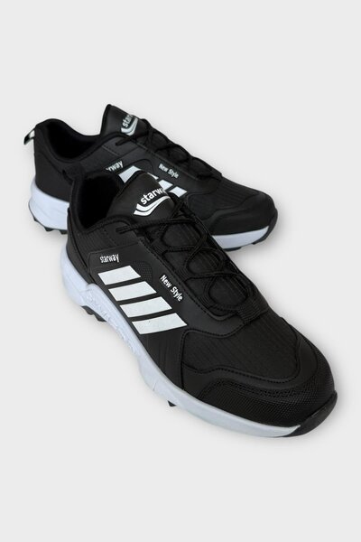 Liger Men's Cold-Proof Sports Outdoor Trekking Boots Shoes Black - White