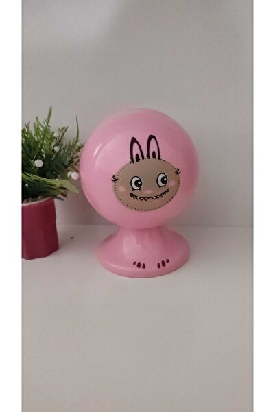 FAMEMUS ACCESSORY Labubu Piggy Bank de culoare roz