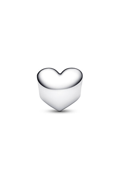 Pandora Özel Baskı Yapılabilir Kırmızı Taşlı Kalp Charm