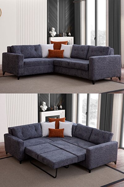 Yakamoz home Bahar Yatak Mekanizmalı Köşe Koltuk Takımı Sol Köşe