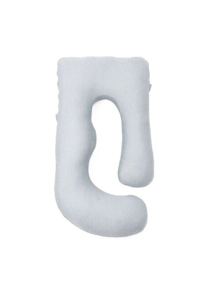 Momcozy - وسادة حمل قماشية مبردة على شكل حرف U - رمادي