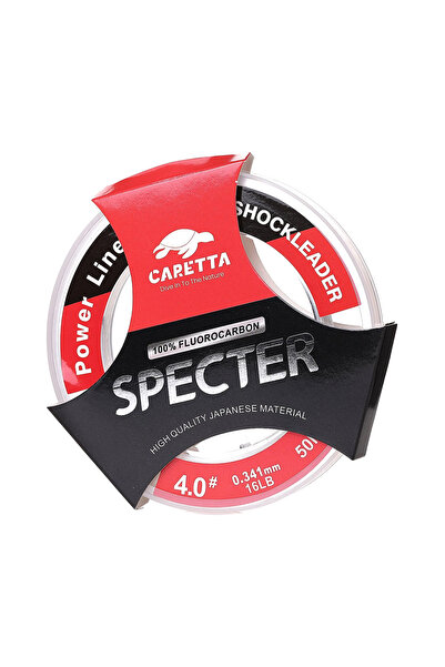 Caretta Specter Shock Leader Fulorocarbon 0.341mm 7.25kg 50m