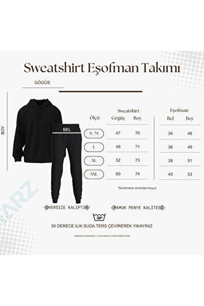 uyguntarz Unisex chigo printed oversize tracksuit set