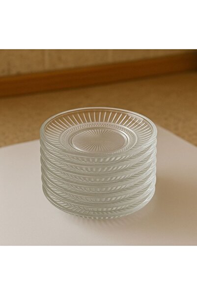 NomaDeco طقم من 6 أطباق شاي بقطر 12 سم وقاعدة عريضة