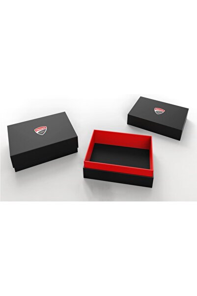 Ducati CORSE Modena Men's Genuine Red/Black Leather Wallet