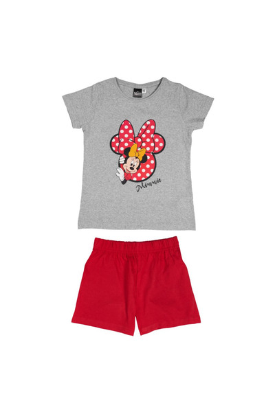 Minnie Mouse Children's pajamas, short sleeve, red/gray, 110-116 cm, Minnie Mouse, Disney