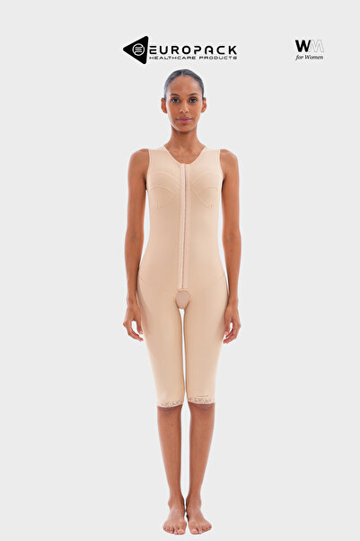 EUROPACK LP-225 بدلة ضغط ما بعد العمليات الجراحية - مشد بدون أكمام وتحت الركبة