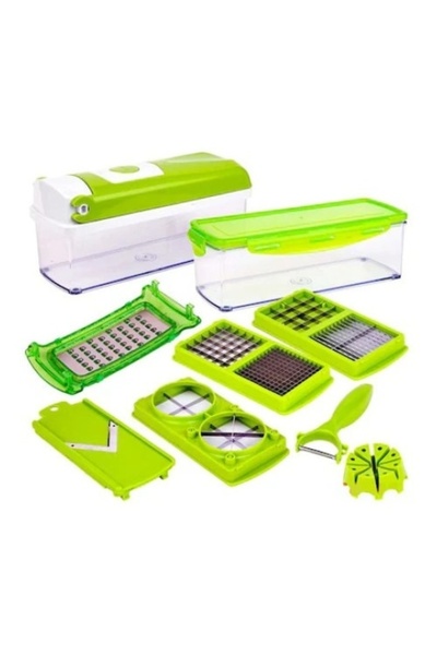 FOXMAG24 Multifunctional vegetable grater, 11 cutting modes, 9 pieces
