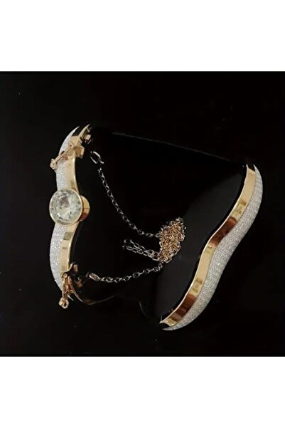 Just Pretty Corner Sparkling Pearl & Rhinestone BRIDE Clutch Bag