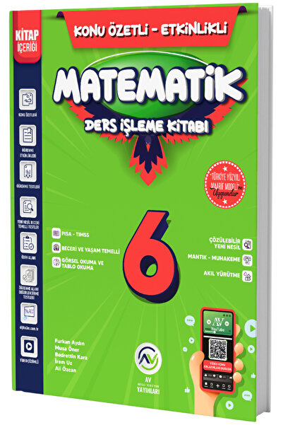 Av Akıllı Versiyon Yayınları Av Yayınları 6. Sınıf Matematik Ders İşleme Kita...