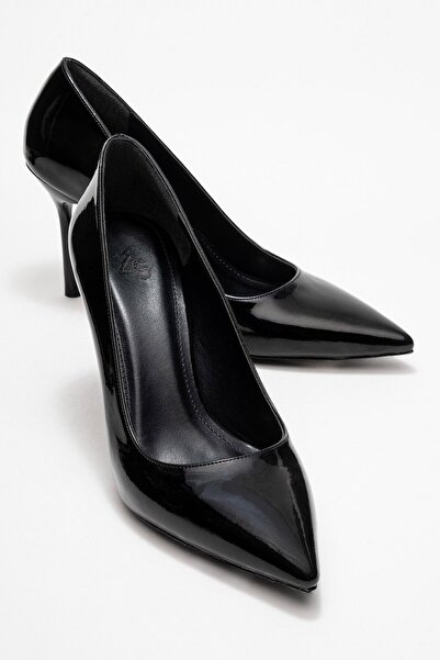 Zeynep Sıradağlı Anelia ženske stileto cipele od crne lakirane kože