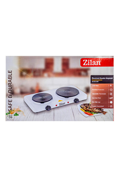 Zilan Electric hob, power 2500W, adjustable thermostat, white / ZLN 2180