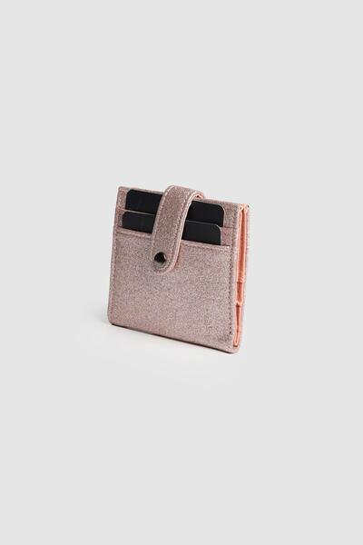 La La'Graccio Paris La'Graccio Paris Women's Halse Silvery Card Holder Wallet Powder