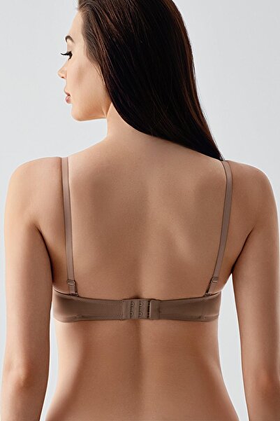 cotonhause Women's Push-Up Special Double Padding - Capucino Color Bra That Makes Your Chest Look Fuller 337035